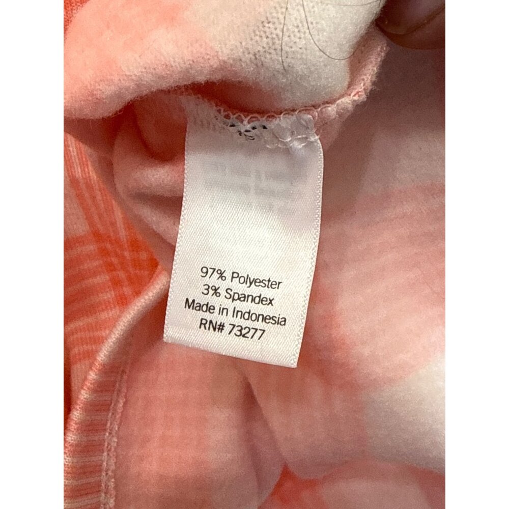 Lauren Conrad XL Pink & White Plaid Long Sleeve Fleece Pullover/Sleepwear Top - Picture 4 of 6